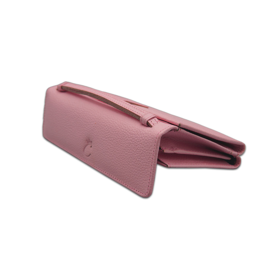 Stylish Leather Wallet - PINK Crazyskin