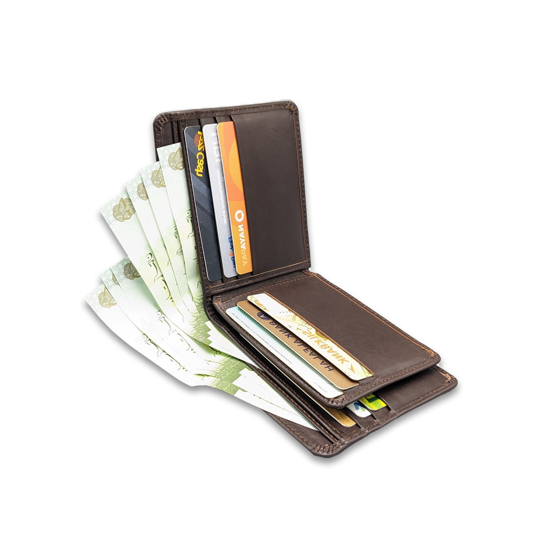 Slim-Leather Wallet Crazyskin