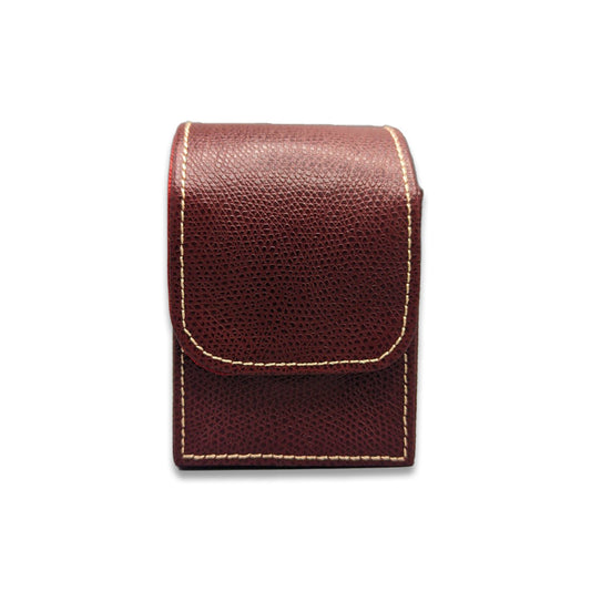 Leather Cigarette Case with Magnet button Crazyskin